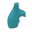 Hogue Bantam Style Grip Fits Smith & Wesson J-Frame Round Butt, Aqua - Hogue