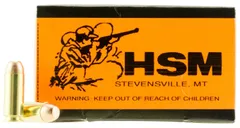 HSM 10MM 180gr FMJ Ammunition New Manufactured 50rds HSM-10MM-2-N - HSM Ammo