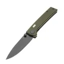 Glow Rhino Fermi Knife - OD Green Scales Black Thumbstud - Glow Rhino