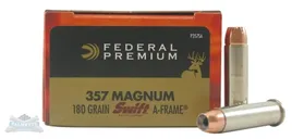 Federal .357 Mag 180 gr Swift A-Frame 20 Rounds Ammunition - P357SA - Federal Premium