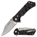 Elite Tactical Parallax Folding Knife Drop Point, Black - Elite Tactical