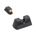Meprolight Hyper-Bright V-Sight Day and Night Sight Set Front/Rear, Green/Orange/Green - Meprolight