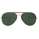 Rothco Aviator Air Force Style Sunglasses - Green, Packaging Military Printed Case Box - Rothco