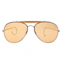 Rothco Aviator Air Force Style Sunglasses - Yellow, Packaging Military Printed Case Box - Rothco