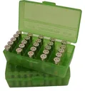 MTM FlipTop Ammo Box 10mm 40S&W 45-Bright GRN-50rd-P50-45-16 - MTM Case-gard