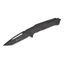 Smith & Wesson Extreme Ops Folding Knife with Glass Breaker Tanto, Black - Smith & Wesson