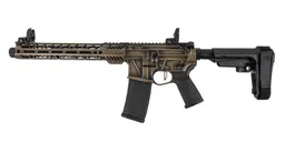PSA Custom 10.5" .223 Wylde Billet AR-15 Pistol w/ SBA3 Brace, Worn Coyote - Psa Custom