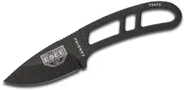 Esee Knives Black Candiru, Black Molded Sheath - ESEE Knives