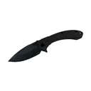 American Buffalo Knife & Tool Elite Shadow Protector II Folding Drop Point Knife, Black - AB023B - Rock Ridge Outdoors