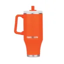 Mammoth Ascent Tumbler w/Handle and Straw, 40 oz Blaze Orange - Rock Ridge Outdoors