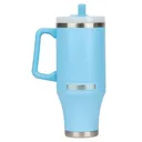 Mammoth Ascent Tumbler w/Handle and Straw, 40 oz Light Blue Glow - Rock Ridge Outdoors