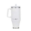 Mammoth Ascent Tumbler w/Handle and Straw, 40 oz White - Rock Ridge Outdoors