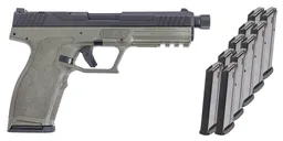 PSA 5.7 Rock Complete Optics Ready Threaded Barrel Pistol With 10 Magazines, 2-Tone Sniper Green - Palmetto State Armory