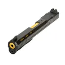 PSA 5.7 Rock Complete RK1 Optics Ready Slide Assembly With Gold Barrel, Black - Palmetto State Armory