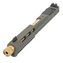 PSA 5.7 Rock RK1 Complete Optics Ready Slide With Gold Threaded Barrel, Sniper Green - Palmetto State Armory