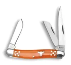 ABKT-Bull Head Series Stockman - Orange Brahma Bull - American Buffalo Knife & Tool