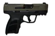H&K CC9 Micro Compact 3.32" 9mm OR (1)10rd/(1)12rd Pistol w/ Front Night Sight, Green, Black - 81001399 - Heckler and Koch