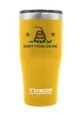 Yukon Outfitters 20 oz Tumbler - Gold w/ Don't Tread on Me - Yukon Outfitters
