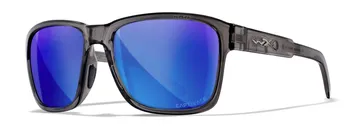 WILEY X Trek Captivate - Polycarbonate Gloss Crystal Dark Gray /Blue Mirror - Wiley X
