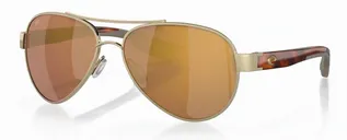 Costa Loreto Brushed Gold w/ Gold Mirrow 580G - 06S4006 - Costa Del Mar