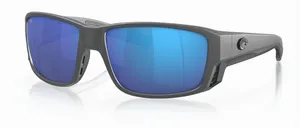 Costa Tuna Alley Pro - Matte Gray w/ Blue Mirror 580G - Costa Del Mar