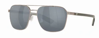 Costa Wader Brushed Gunmetal w/Gray Silver Mirror 580P - 06S4003-40031858 - Costa Del Mar