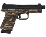Ruger RXM 4.5" Threaded 9mm O.R (2)15rd Pistol, OD Green Tiger Stripe Mgapul EHG - 19436-TIGER - Ruger