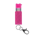Sabre Pepper Spray w/Jeweled Design and Snap-Clip, 0.54 oz Pink - Sabre Aka Security Equipment Corp