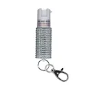 Sabre Pepper Spray w/Jeweled Design and Snap-Clip, 0.54 oz Silver - Sabre Aka Security Equipment Corp