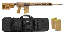 PSA Sabre-10A2 "Super Sass" Forged 20" .308 5R FDE Rifle w/ 15"Sabre Lock up rail, B5 CPS Stock, 3 Mags, & Black Bag - Palmetto State Armory