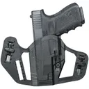 Uncle Mike's Apparition Smith & Wesson M&P Shield 9/40 OWB Holster Ambidextrous Synthetic, Black - Uncle Mikes