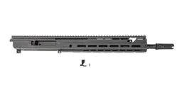 PSA JAKL 14.5" Rifle length Upper Assembly 5.56 NATO 1:7 Nitride w/Knurled CH, BCG & 3 Prong, B&T, 1/2"-28, Smoke - Palmetto State Armory