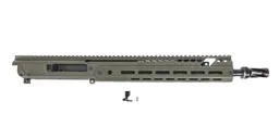 PSA JAKL 14.5" Rifle length Upper Assembly 5.56 NATO 1:7 Nitride w/Knurled CH, BCG HUXWRX Flash Hider, ODG - Palmetto State Armory