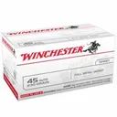 Winchester USA 45 Auto/ACP 230gr FMJ Ammunition 100rds - USA45AVP - Winchester