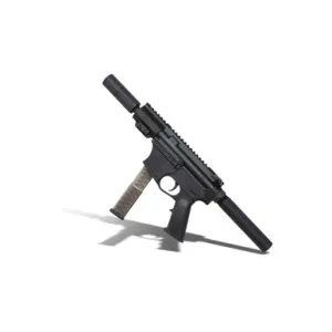 KAK KG15 Pistol - 9mm - 4" Barrel 2.9" MLOK Handguard - Faux Suppressor - Glock Compatible