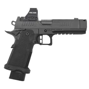 Alpha Foxtrot AF1911-Romulus 9mm 4.25 Compensated MOS RMSC Ready w/ RMR Plate DLC Black Pistol w/ Holosun Comp Red Dot