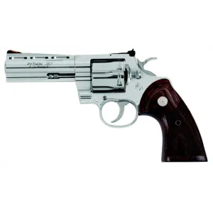 CLT PYTHON 357MAG 5 SS WOOD GRIP BLEM