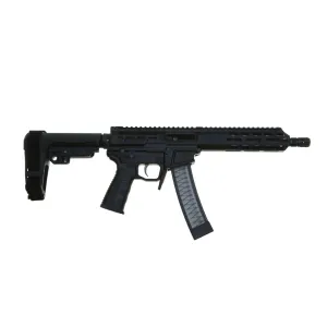 FACTORY BLEM - Wraithworks WARSCORP9 Side-charging AR Pistol - Black | 9mm | 8.5 Barrel | 7 M-LOK Rail | SBA3 Brace | Accepts Scorpion Mags | BLEMISHED, sold As-Is NO RETURNS