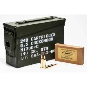 Black Hills Ammunition 6.5 Creedmoor 140 Gr Open Tip Match (OTM) 240rd Can