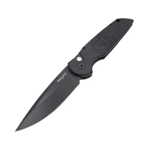 Nighthawk Custom Limited Protech TR-3, Black, Pearl Release Button Knife
