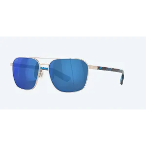 Costa Wader Polarized Sunglasses in Blue Mirror