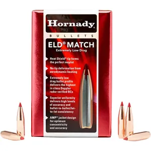 Hornady 245301   6mm .243 109gr Extremely Low Drag-Match 500 Per Box/6 Case