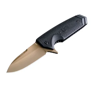 Sig Sauer 36219-SIG EX-02 Black G10 Emperor Scorpion Manual Folding 3.75 Spear Point - FDE