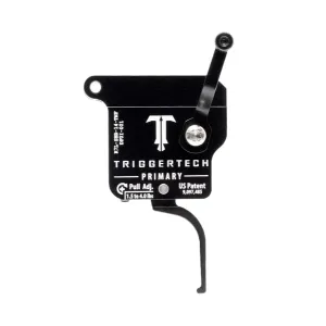 TriggerTech Rem 700 Primary Trigger, Single Stage Left-Handed, Without Bolt Release, Flat PVD Black Trigger