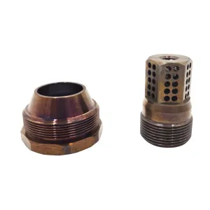 Rex Silentium 1/2x28 .224cal Thread-Over Muzzle Break w/ Suppressor Mount