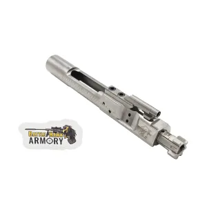 BHA Precision Complete M16 AR-15 5.56/300 Faceted Shiny Nickel Boron Logoed Bolt Carrier Group - BCG5