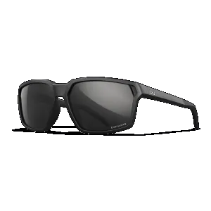Wiley X AC6SRA05 Sierra Captivate Polarized Black Mirror Lenses/Matte Black Frame Sunglasses