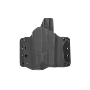 BlackPoint Tactical Leather Wing Light-Mounted for Lionheart Vulcan 9 w/ TLR-7 Sub, Right-Handed, OWB Holster