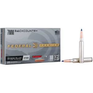 Federal 7mm Backcountry Barnes LRX Copper 168gr 3150fps 20 Per Box