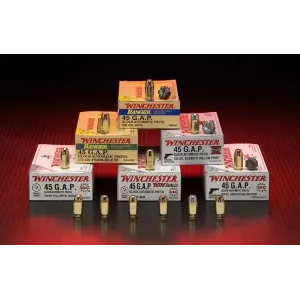 Winchester Ammo WC452 Super-X  45 ACP 230 gr Brass Enclosed Base 50 Bx/ 10 Cs